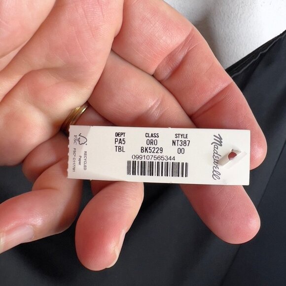 Madewell Womens $98 Satin Mini Skirt in Black Size 00 NT387 - Picture 4 of 6